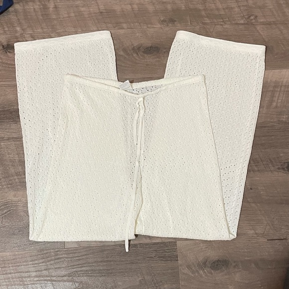 Open-Front Drawstring Waist Knit Pants - Picture 2 of 5